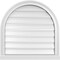 Ekena Millwork Round Top Surface Mount PVC Gable Vent: Functional, w/ 2"W x 2"P Brickmould Sill Frame, 26"W x 26"H GVPRT26X2603SF - alternate 1